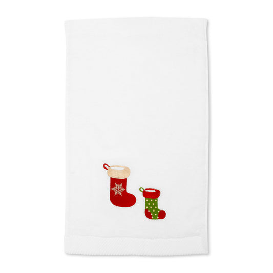 Christmas Stockings Embroidery Hand Towel