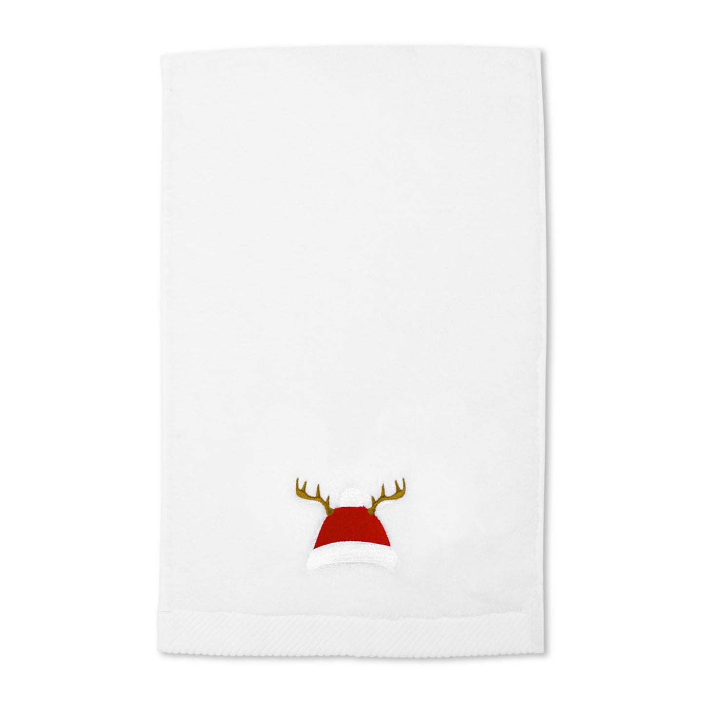 Santa Hat Embroidery Cotton Hand Towel