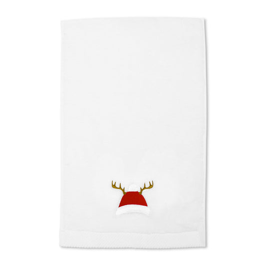 Santa Hat Embroidery Cotton Hand Towel