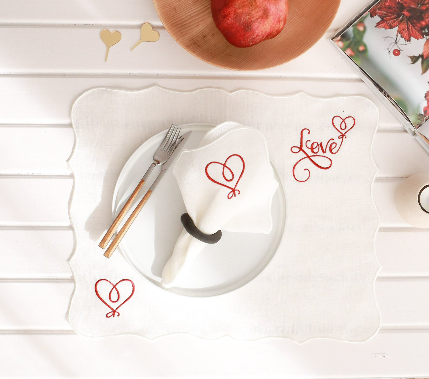 Love - Linen Placemat (Set of 2)