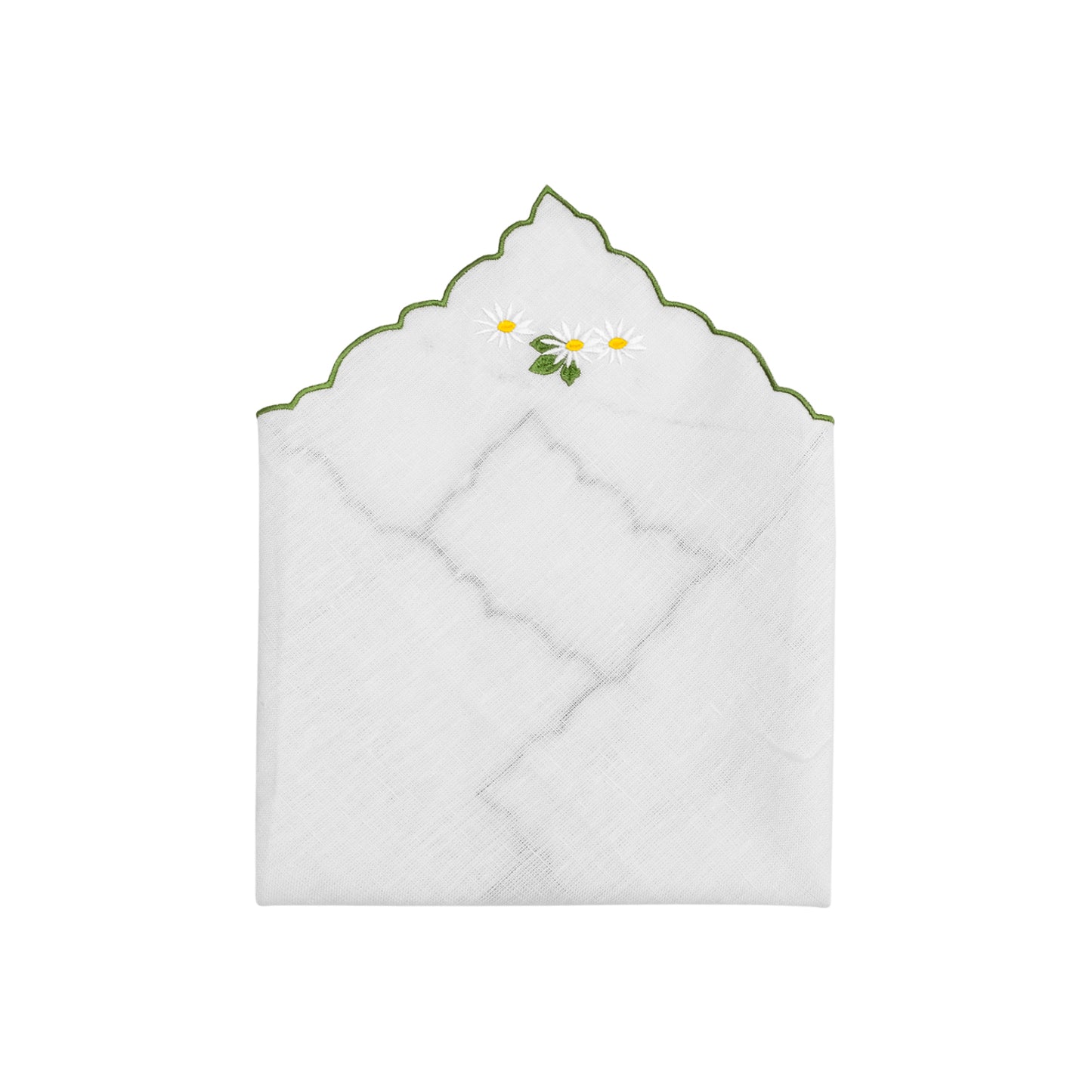 Daisy Embroidery Linen Napkins (Set of 2)