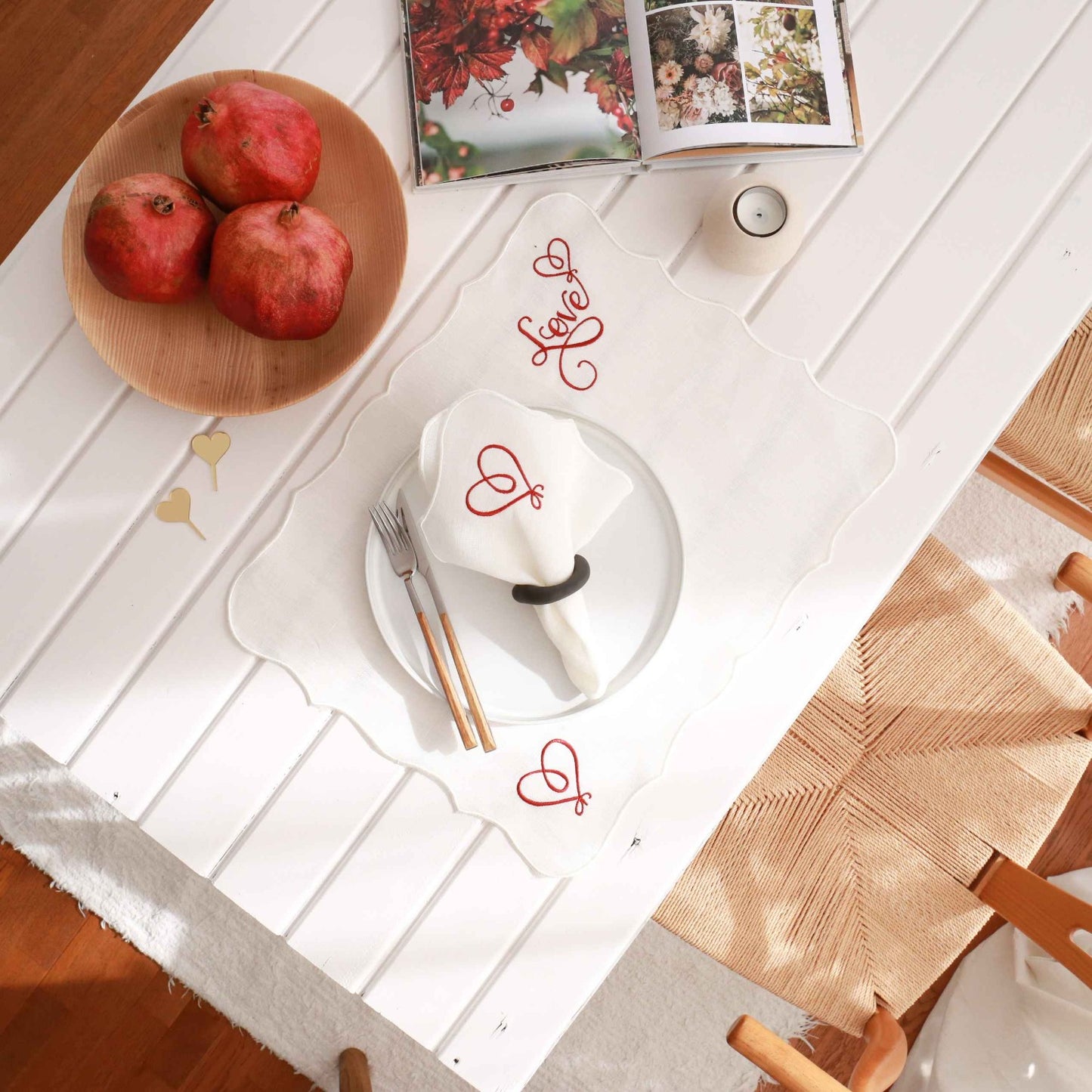 Love - Linen Placemat (Set of 2)