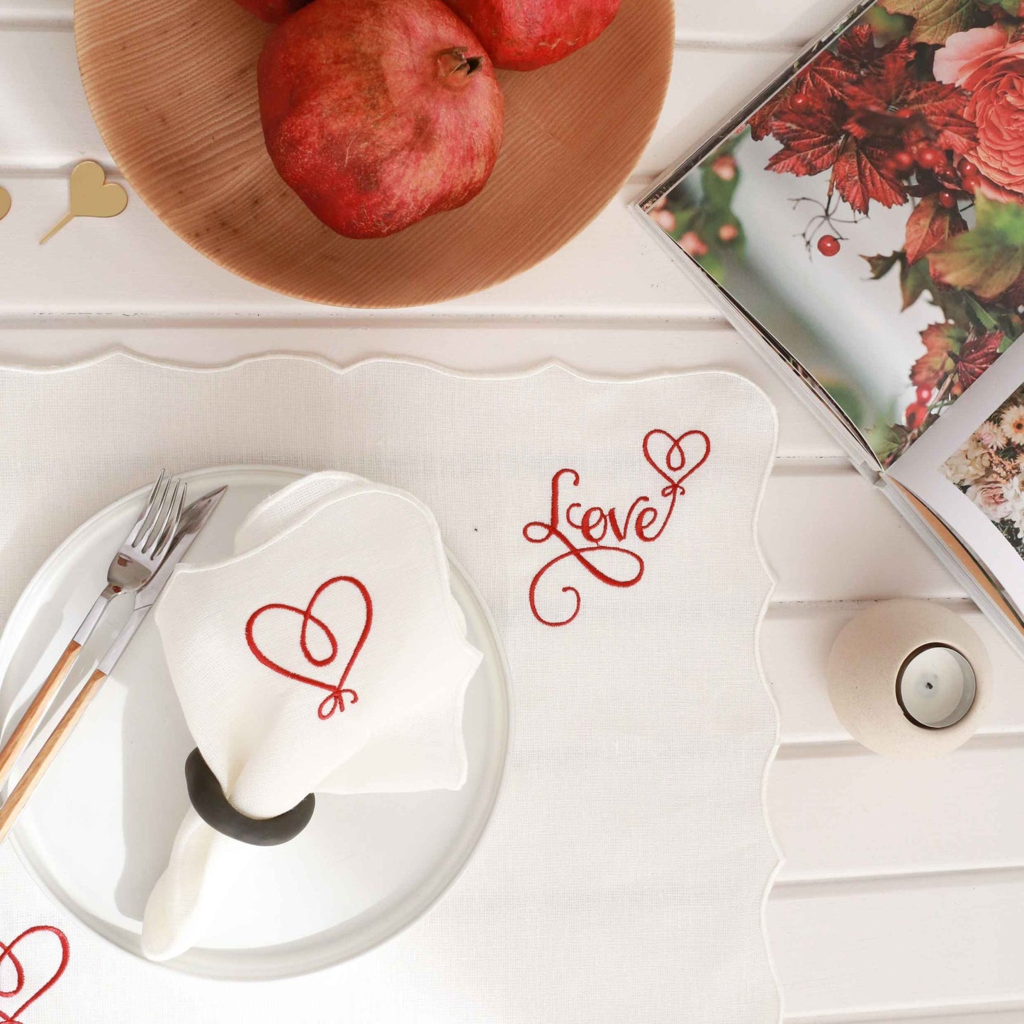 Love - Linen Placemat (Set of 2)