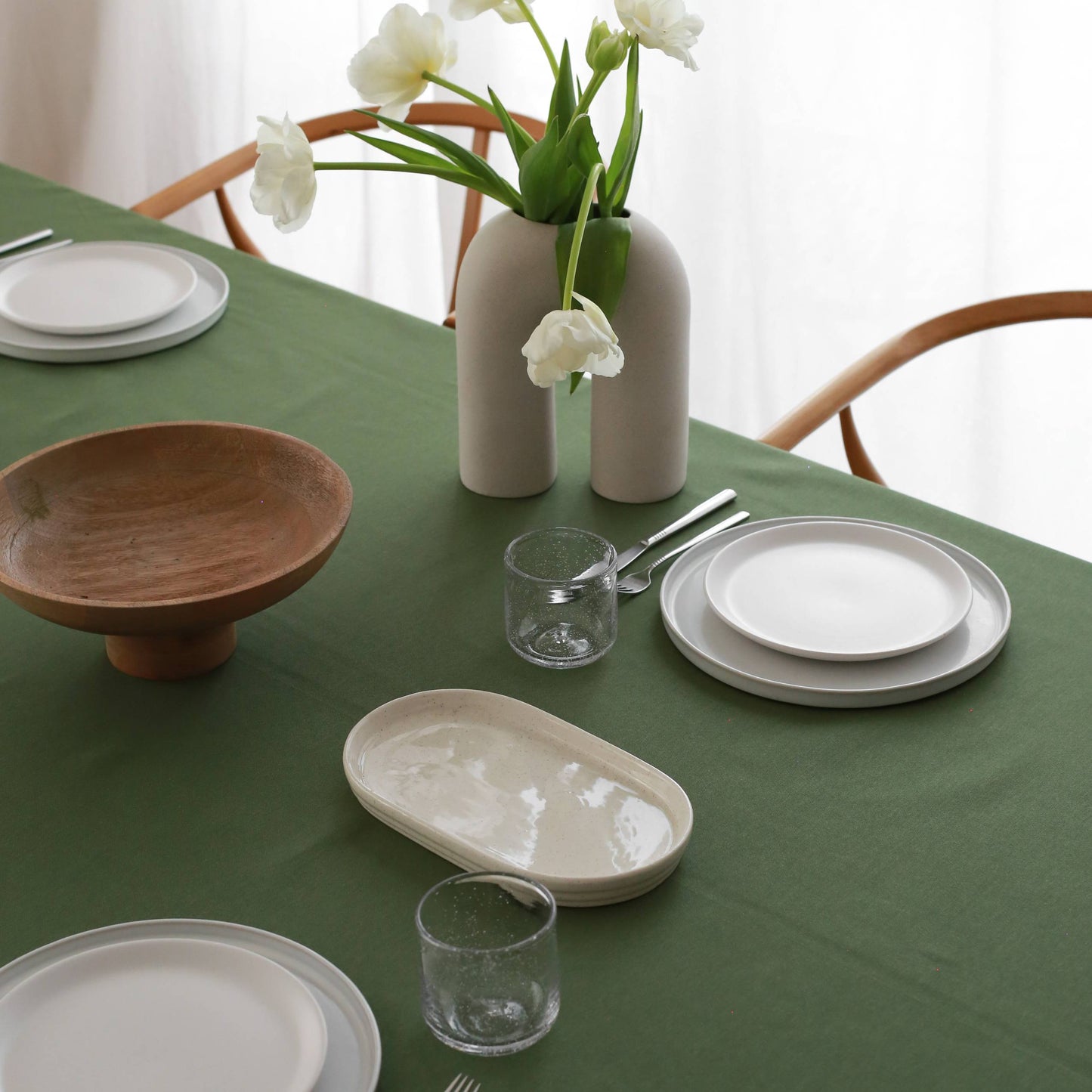 Viridis Cotton Tablecloth