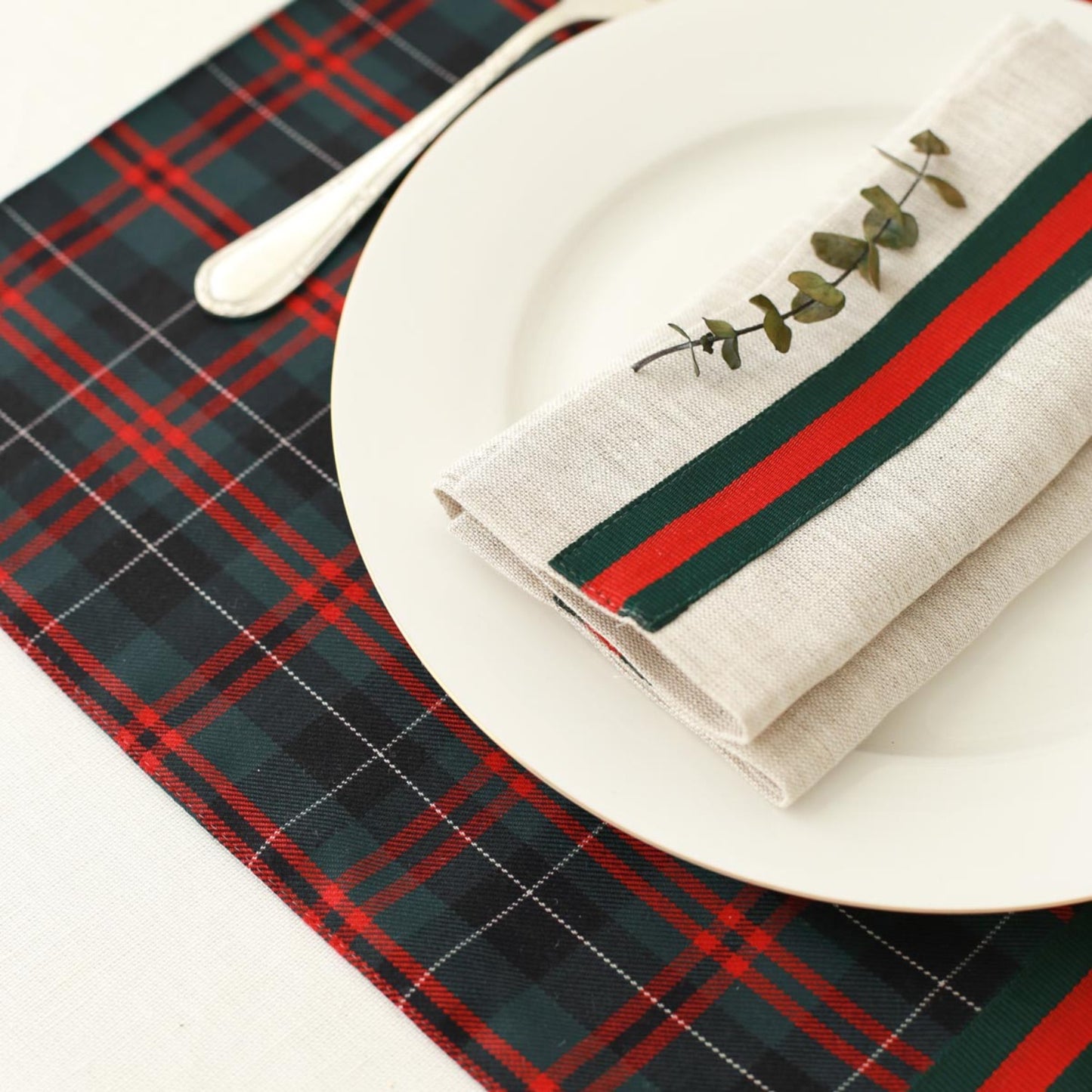 Tartan Linen Napkins (Set of 2)